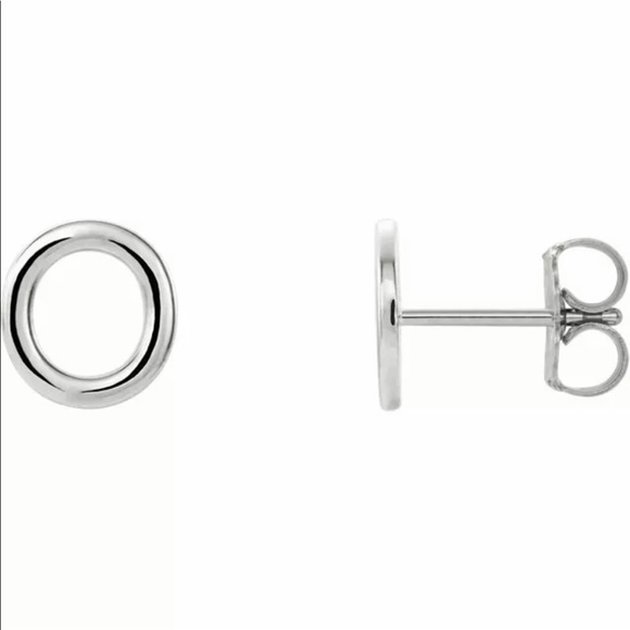 Jewelry - O Initial Earring Sterling Silver